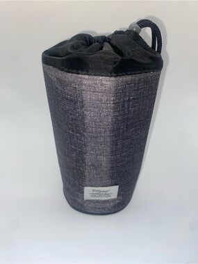 Thirty-One 31 Bring A Bottle Thermal Drink Carrier Gray Drawstring Carabiner